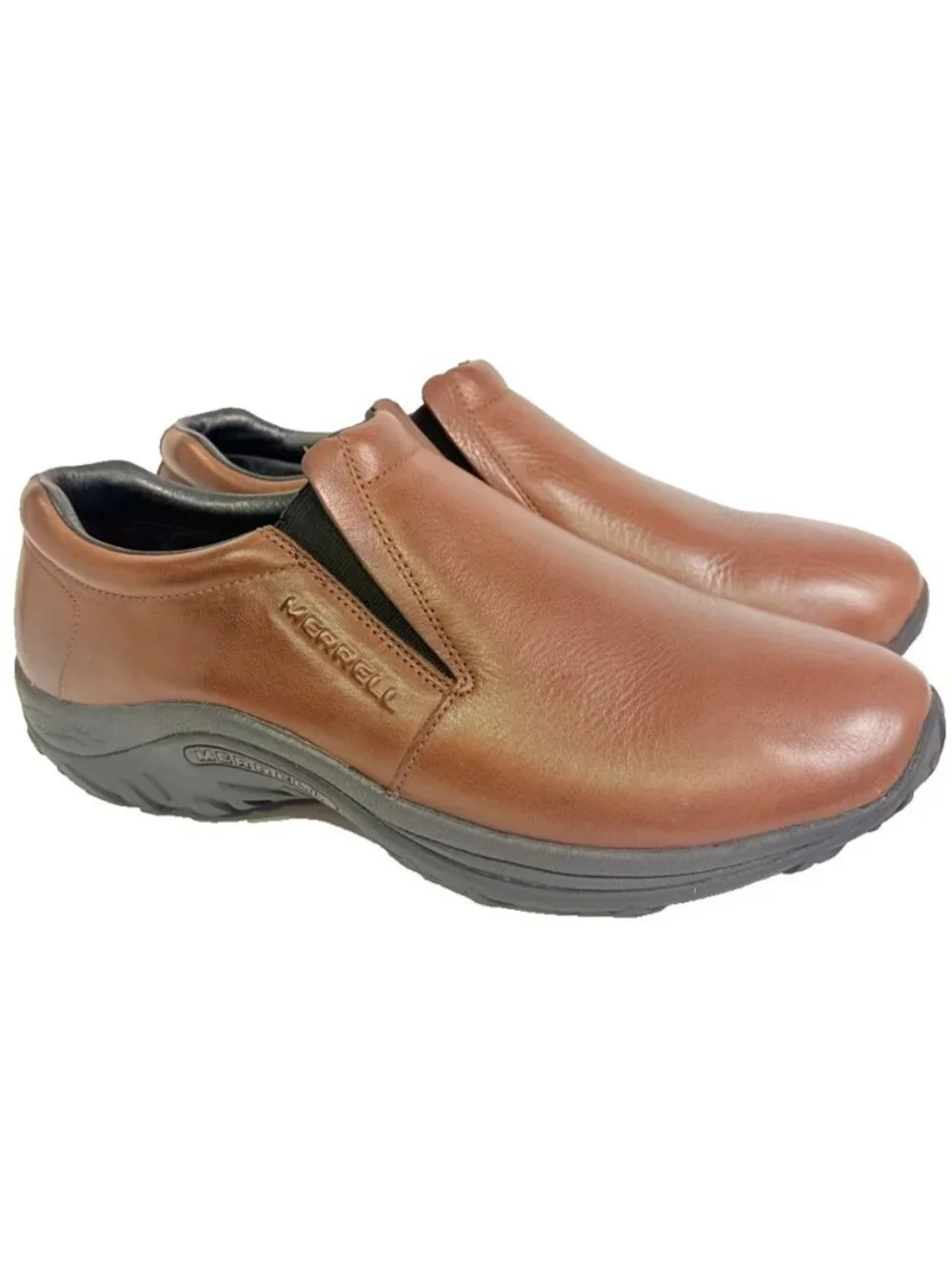 Merrell Jungle Moc Mens Size 13 US Brown Leather Slip On Loafer Shoes J63883
